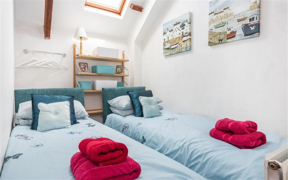 Another look at the twin bedroom.  at Acorn Cottage in Slapton