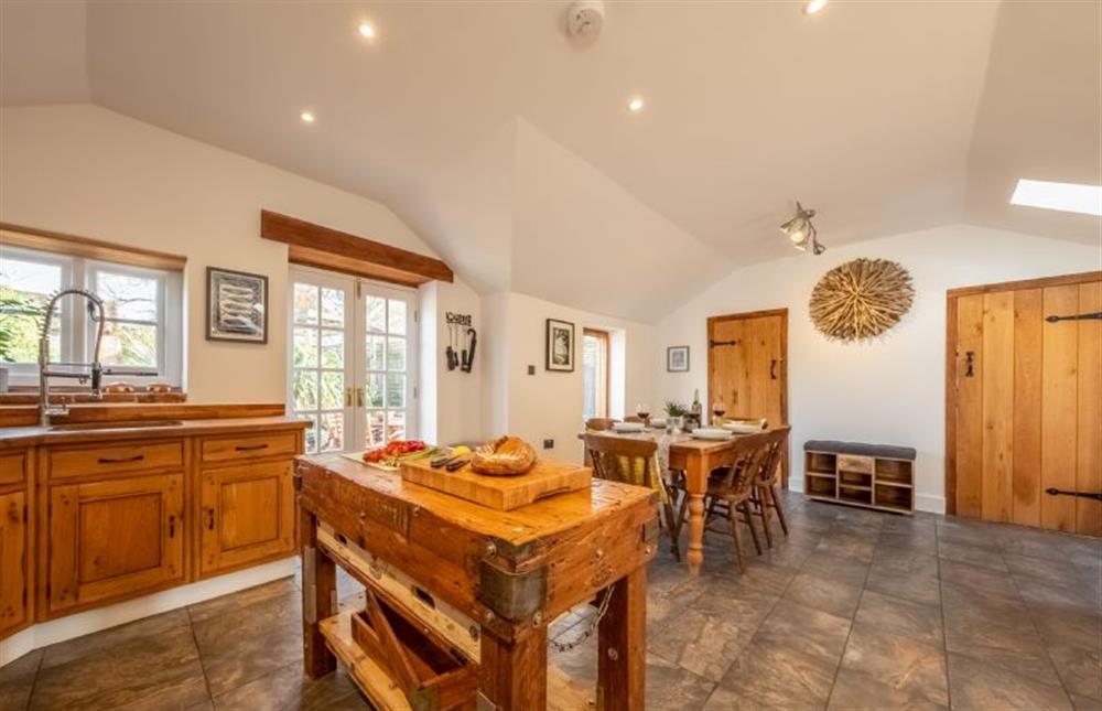 Ground floor: From the kitchen looking to the dining area at Acorn Cottage, Tattersett near Kings Lynn