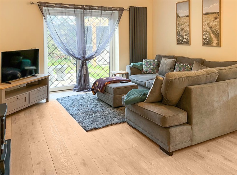 Living area at Acorn Cottage in Wilberfoss, near York, North Yorkshire