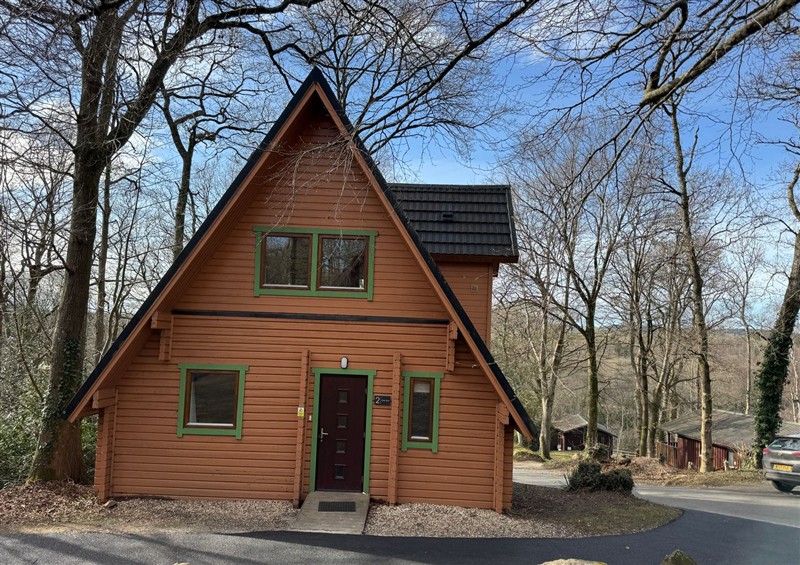 This is the setting of Acorn Lodge at Acorn Lodge, Finlakes Holiday Park near Chudleigh