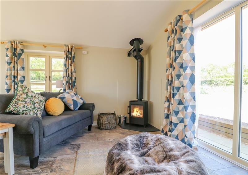 Relax in the living area at Acorn Lodge, Milwich near Sandon