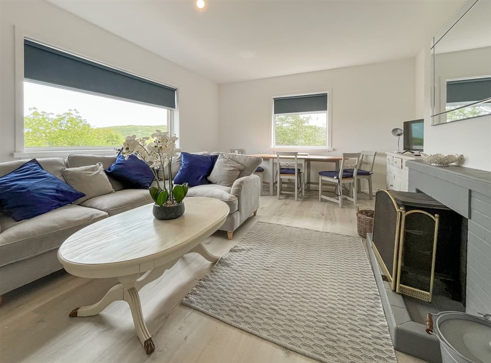 Living area at Acreknowe Cottage in Hawick, Roxburghshire