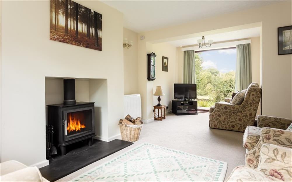 Relax in the living area at Acres Down Farm Cottage in Minstead