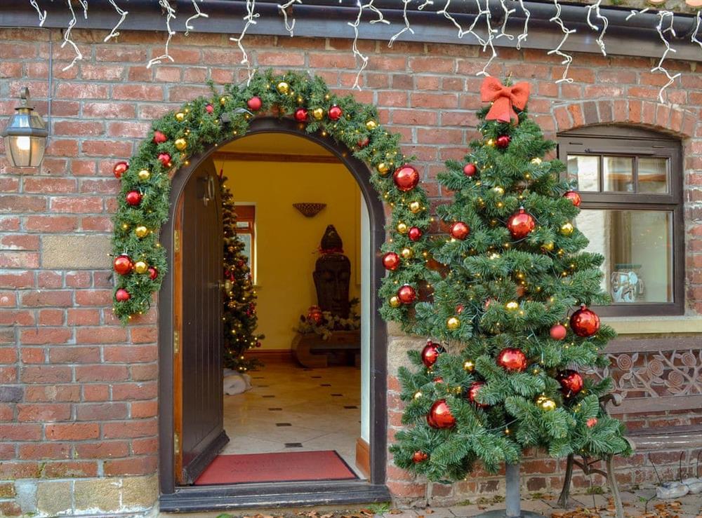 Enchanting Christmas decorations at Acrewood in Driffield, North Humberside