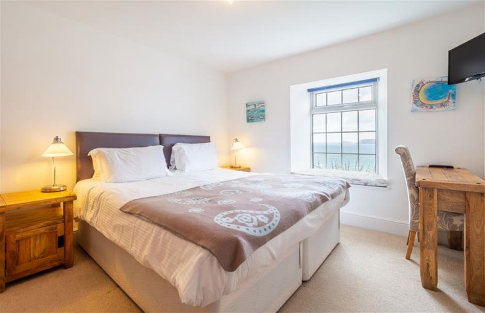 Bedroom three with a super-king size bed (can be two singles) at Adanac, Sennen Cove
