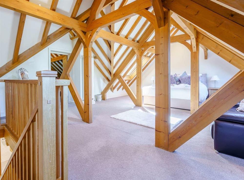 Master bedroom at Admergill Lodge in Blacko, near Nelson, Lancashire