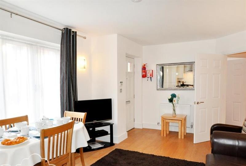 Enjoy the living room at Admirals Quarter Apartment 5, Weymouth