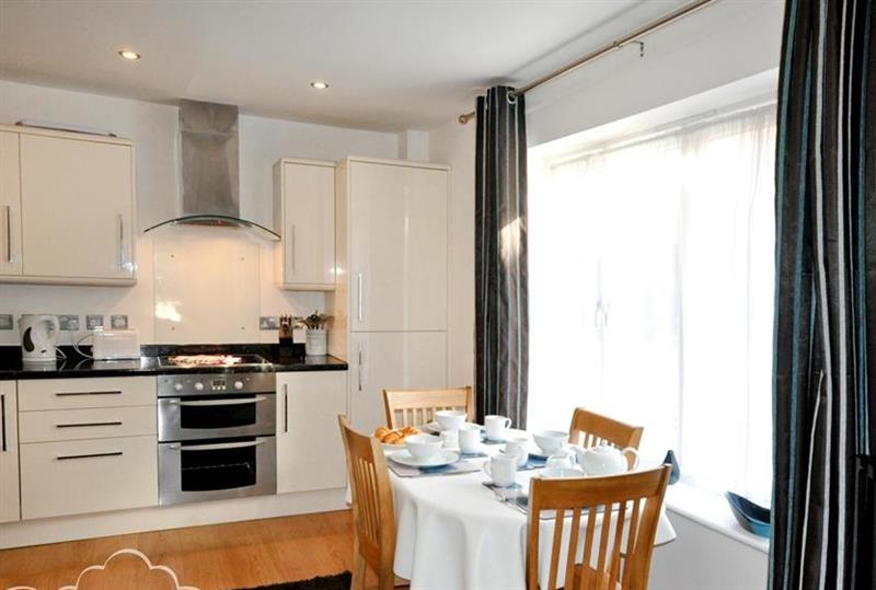 This is the kitchen at Admirals Quarter Apartment 5, Weymouth