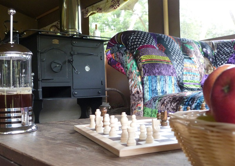 The living area at Aeron, near Newcastle Emlyn