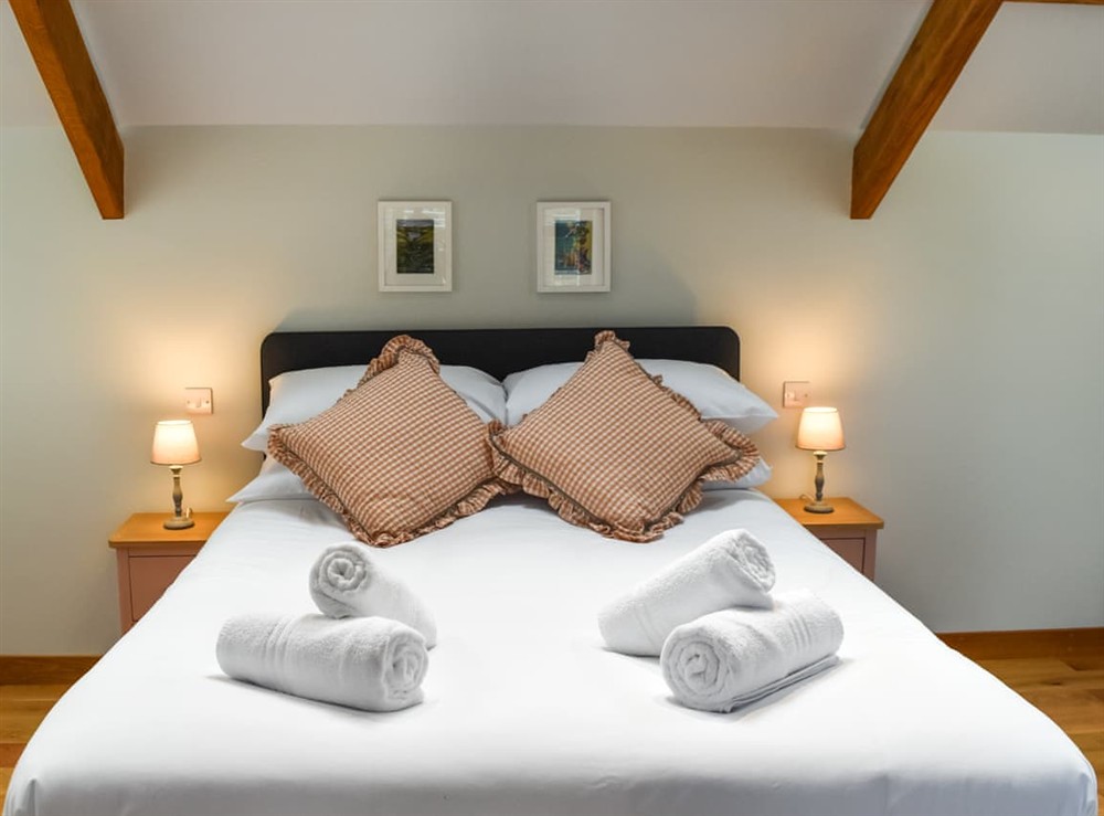 Double bedroom at Aeron Villa in Tregaron, Dyfed