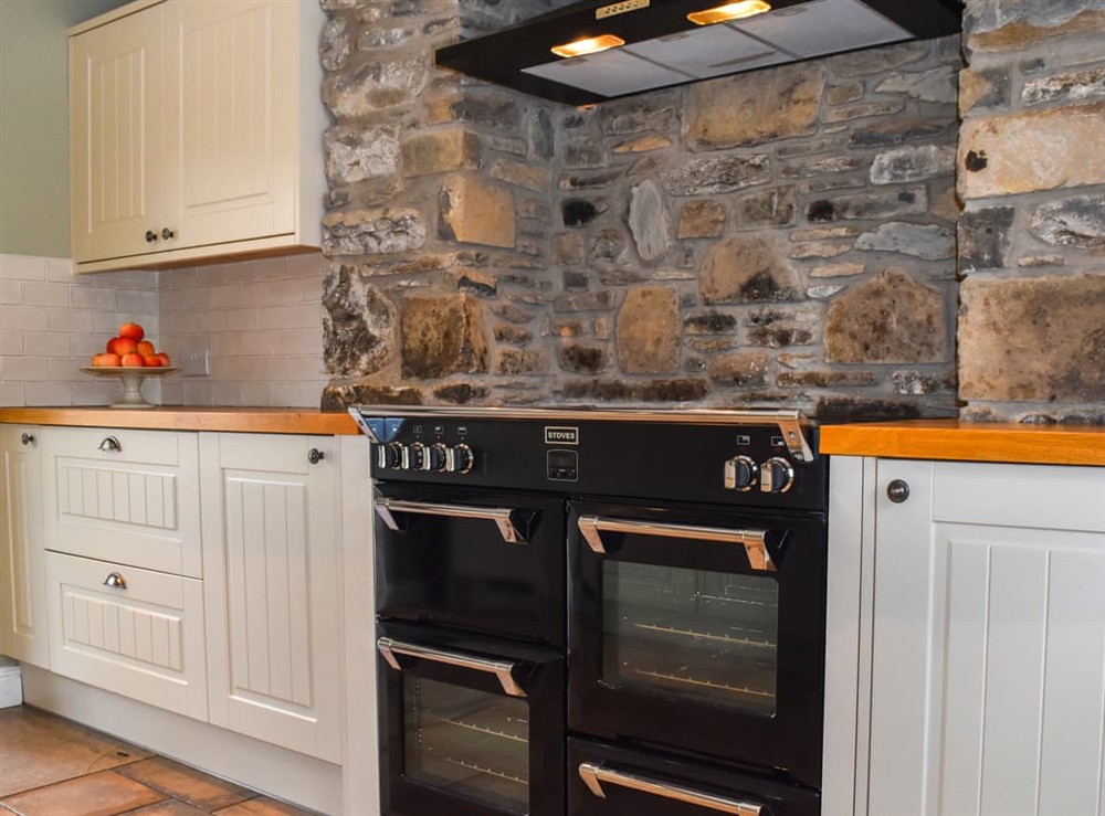 Kitchen at Aeron Villa in Tregaron, Dyfed