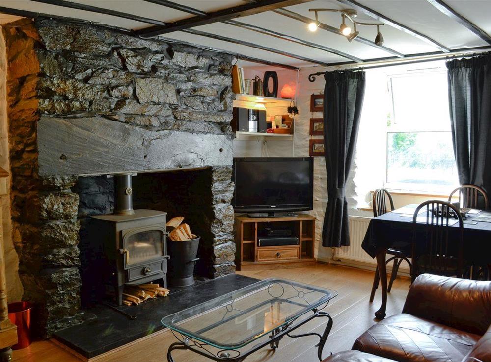 Living room/dining room at Afon Cottage in near Blaenau Ffestiniog, Gwynedd