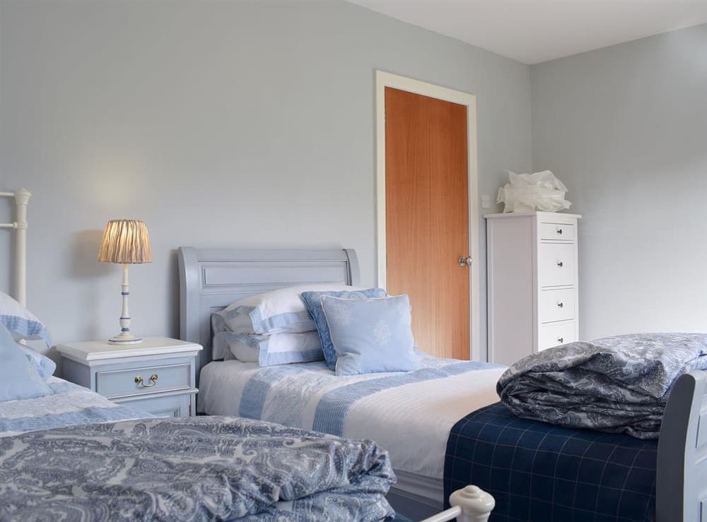 Comfy twin bedroom at Afton in Aberfeldy, Perthshire