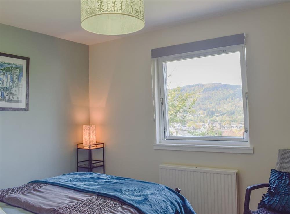 Countryside views form the double bedroom at Afton in Aberfeldy, Perthshire