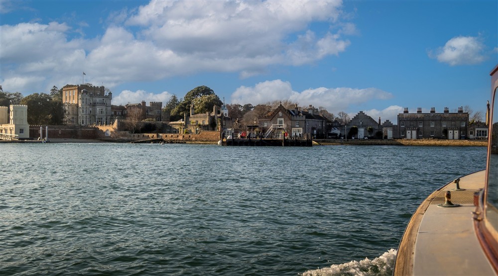 The ferry to Agents House on Brownsea Island, Dorset at Agent's House in Poole, Dorset