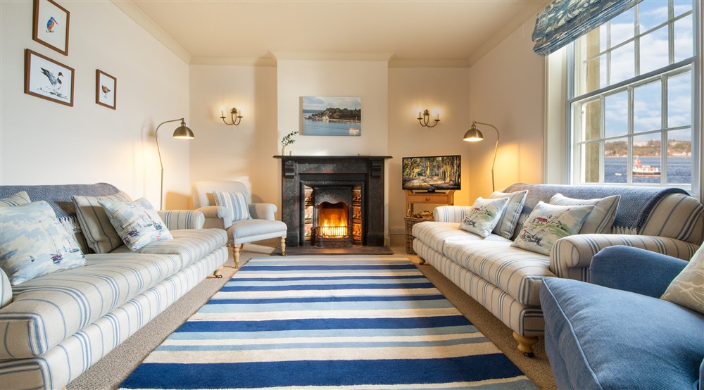 The front sitting room at Agent's House in Poole, Dorset