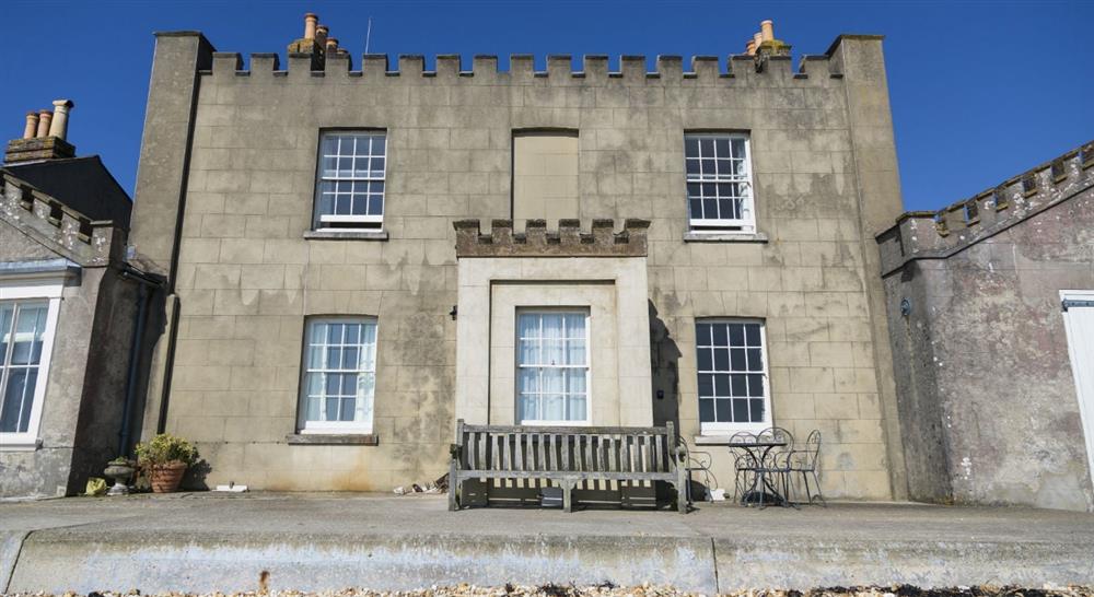 The grand exterior of Agents House, Brownsea Island, Poole, Dorset