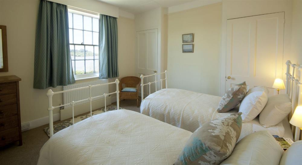 The twin bedroom at Agent's House in Poole, Dorset