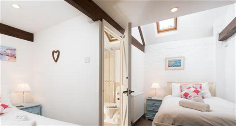 One of the bedrooms at Aggies Cottage, Ilfracombe
