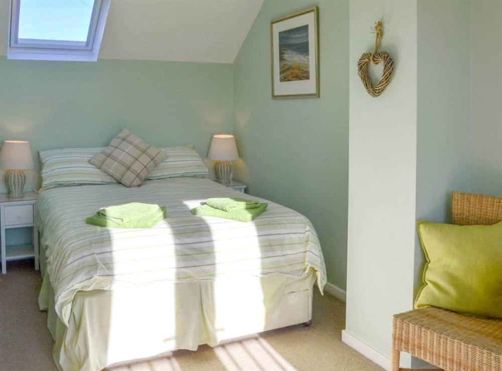 Comfortable double bedroom at Aidan Cottage in Craster, Alnwick, Northumberland
