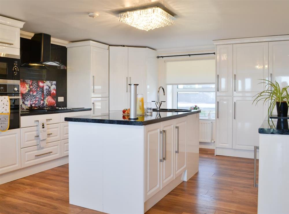 Kitchen area at Ailsa Craig View in Stranraer, Wigtownshire