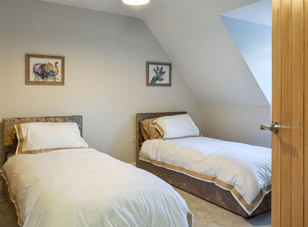 Twin bedroom at Ainsley House in Wimborne, Dorset