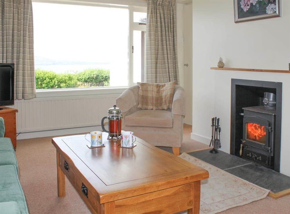 Living room at Aird House in Craignish, near Ardfern, Argyll