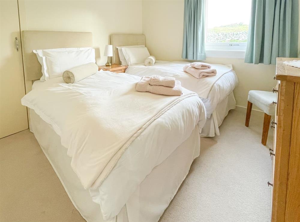 Twin bedroom at Aird House in Craignish, near Ardfern, Argyll