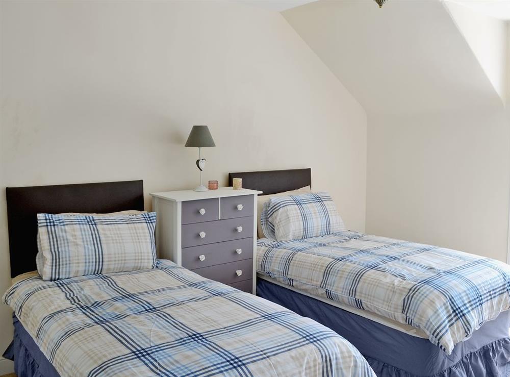 Twin bedroom at Airyhemming Farm in Newton Stewart, Wigtownshire
