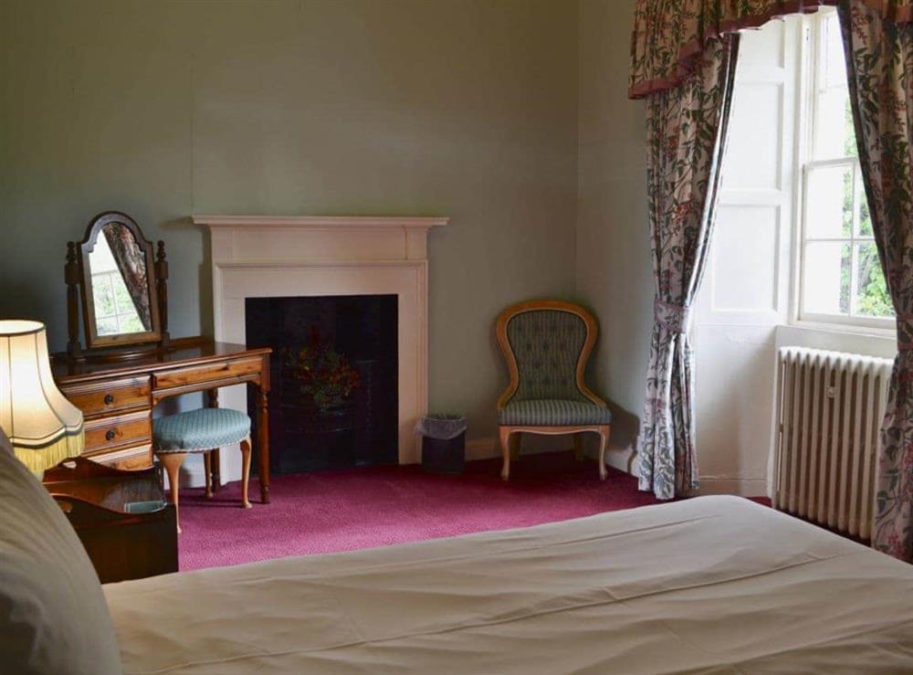 Double bedroom at Akeld Manor House in Akeld, Wooler, Northumberland., Great Britain