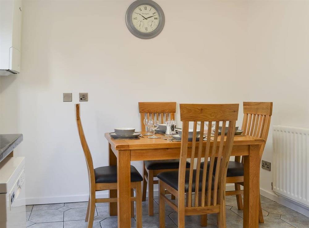 Dining area at Alans Cottage in Cockermouth, Cumbria