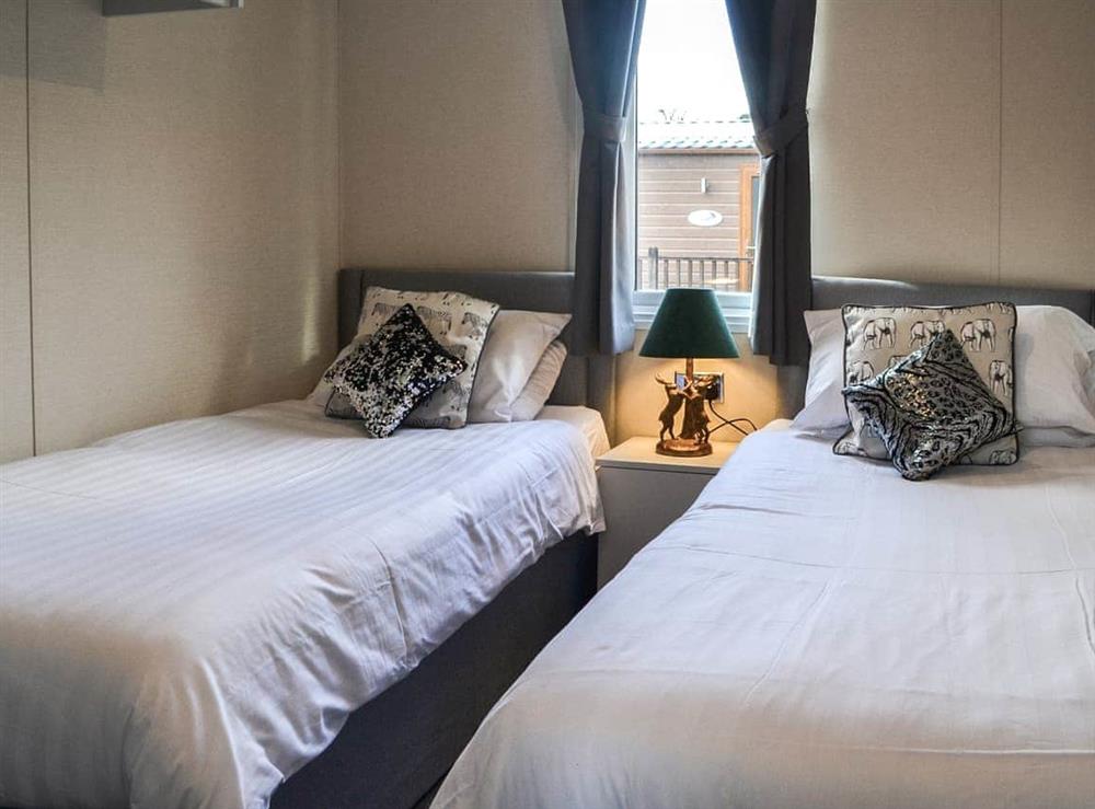 Twin bedroom at Albatross Lodge in Sewerby, North Humberside