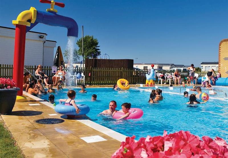 Outdoor heated pool at Alberta Holiday Park in Seasalter, Kent