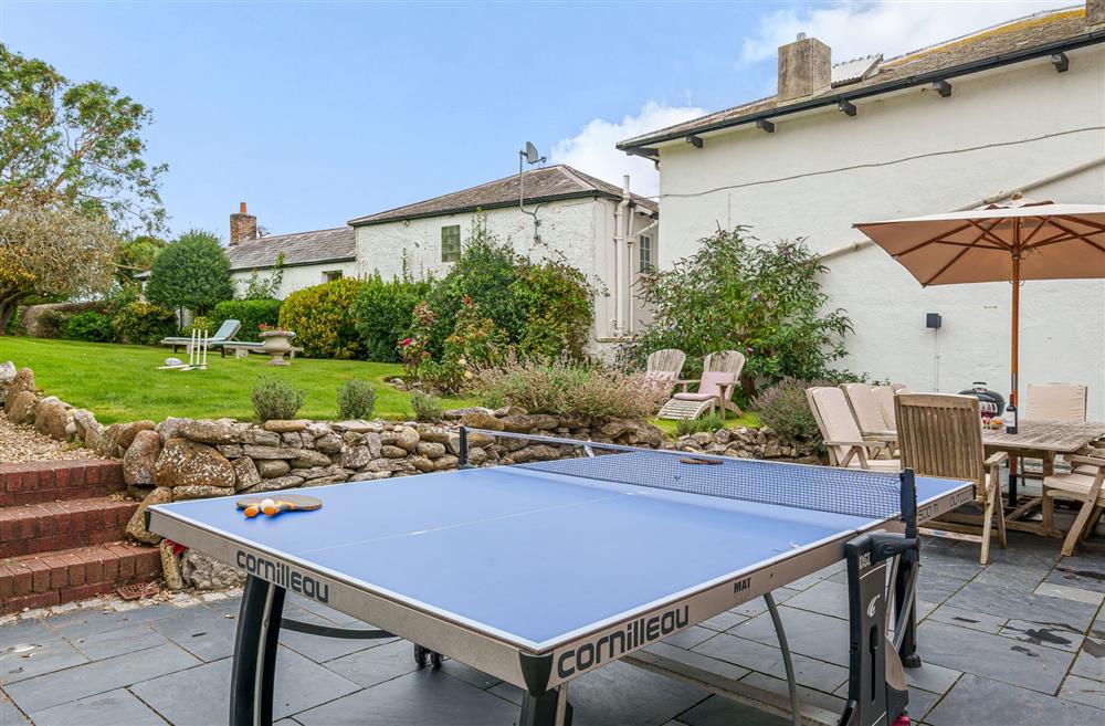 Sports for everyone with table tennis, cricket and other ball games at Albury House, Charmouth