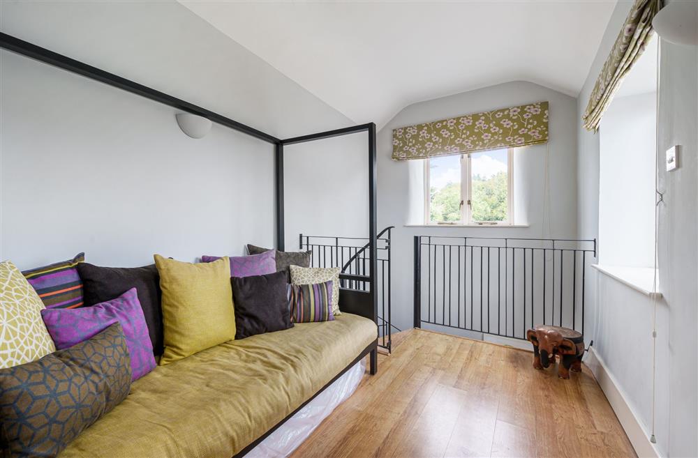 The upstairs snug with double sofa bed, located on the first floor at Albury House, Charmouth