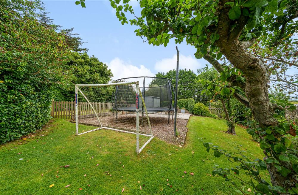 With goal posts, and a trampoline, there is plenty to occupy everyone at Albury House, Charmouth