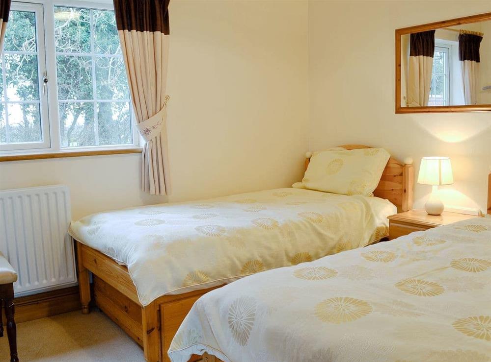 Twin bedroom at Alby Bungalow in Cumwhinton, Carlisle, Cumbria