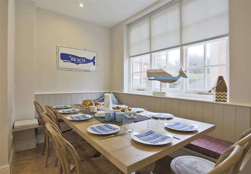 Dining room at Aldeburgh Manor, Aldeburgh, Suffolk