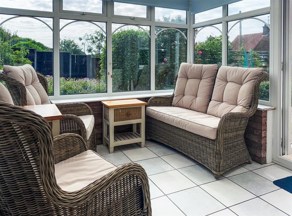 Sun room at Alder Lodge in Sedgeford, Norfolk