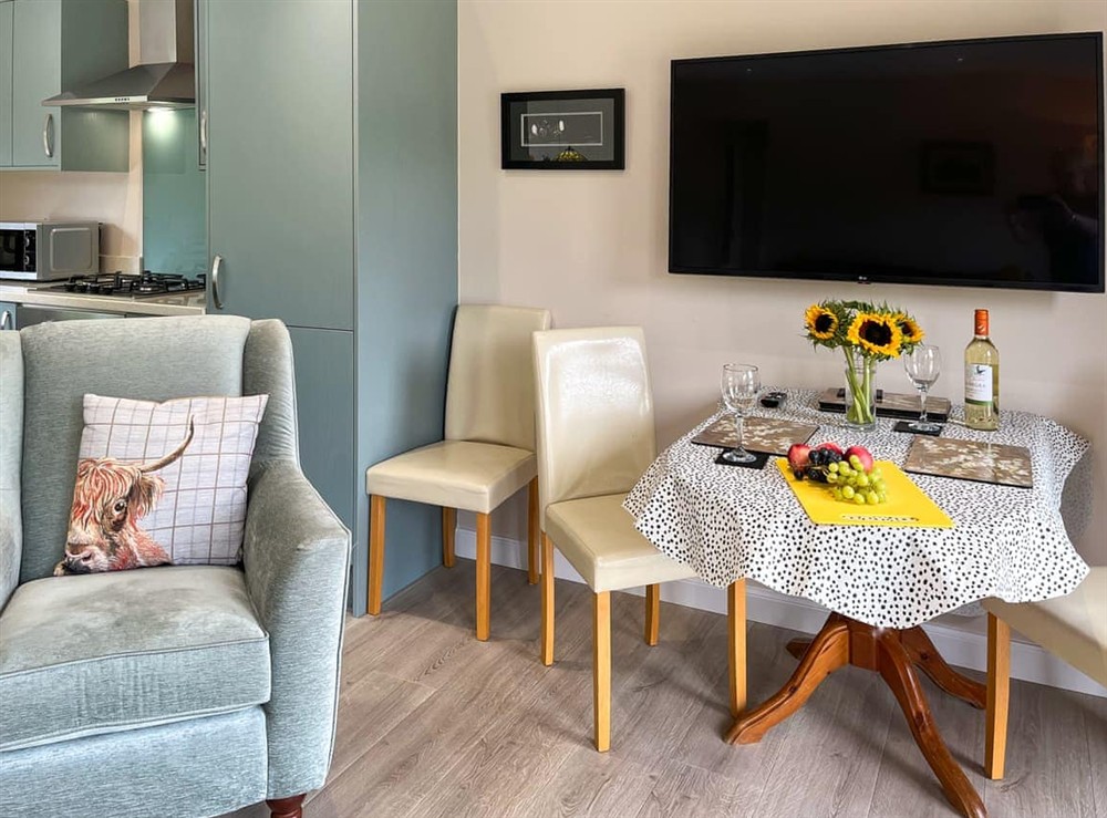 Kitchen/diner at Alderneuk Lodge in Dumfries, Dumfriesshire