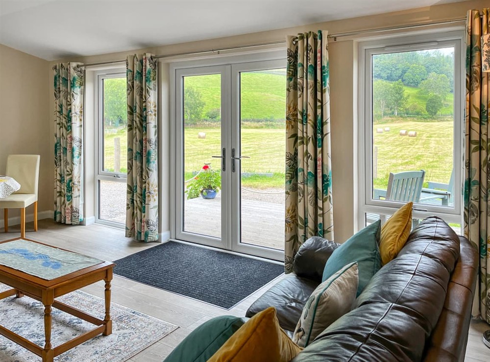 Living area at Alderneuk Lodge in Dumfries, Dumfriesshire