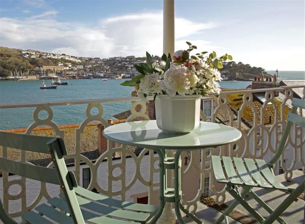 Balcony overlooking the Fowey Estuary and out to sea