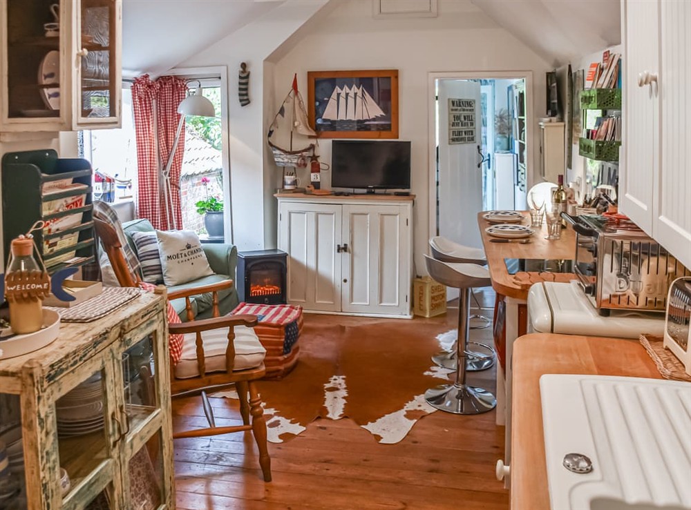 Open plan living space at Alec Hills Bakehouse in Wangford, Suffolk