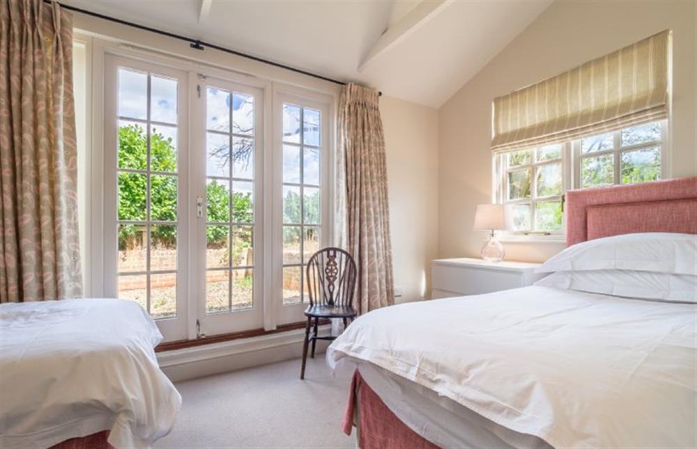 Bedroom six with twin 3’ single beds at Alexander House, Thorpeness