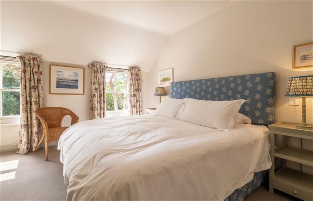 Master bedroom at Alexander House, Thorpeness