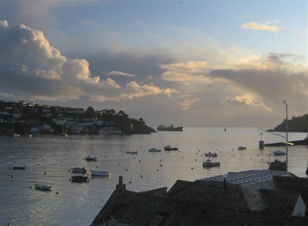 Superb view of the harbour at Alexandras View in Fowey, Cornwall