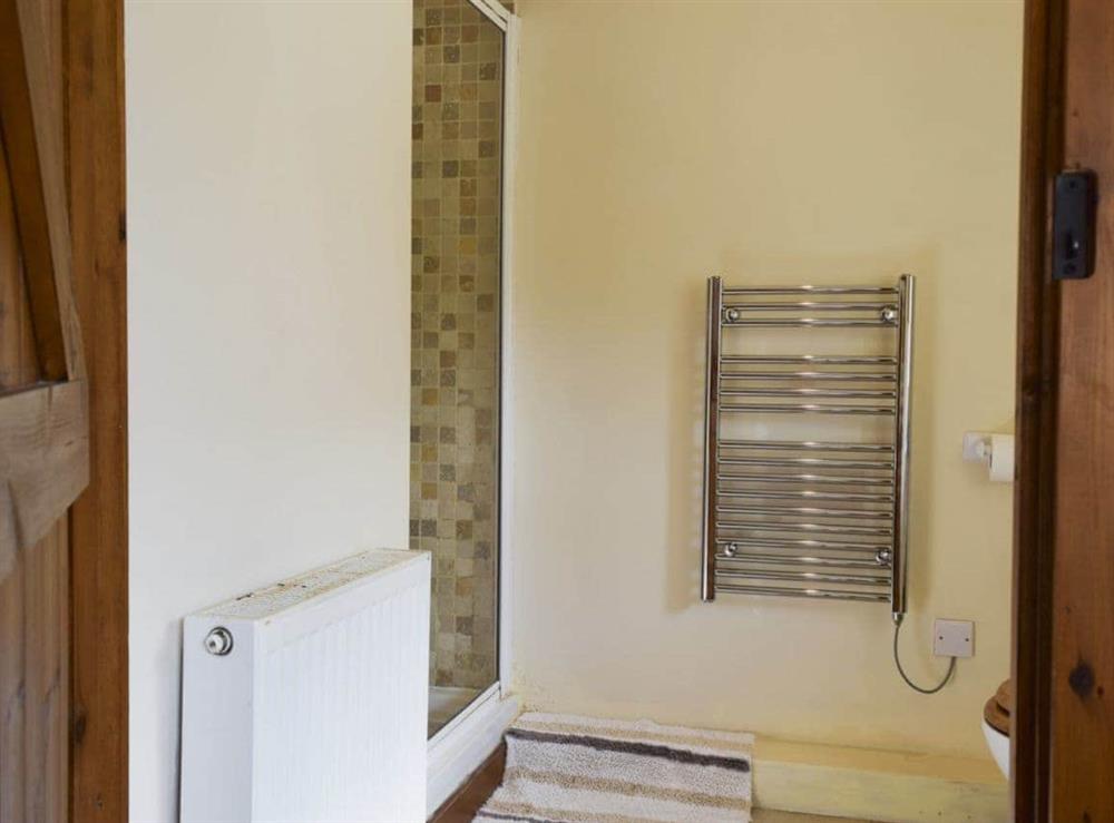 En-suite shower room at Alfie’s Barn in Ambrosden, Oxfordshire., Great Britain