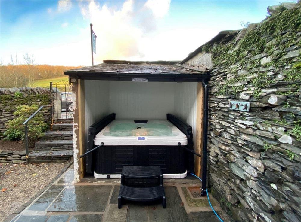 Wonderful private hot tub at Alice Howe in Windermere, Cumbria