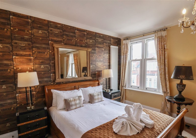 One of the bedrooms at All Seasons, Filey