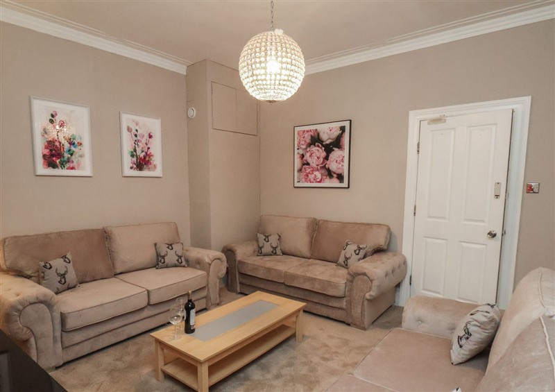 The living room at All Seasons, Filey